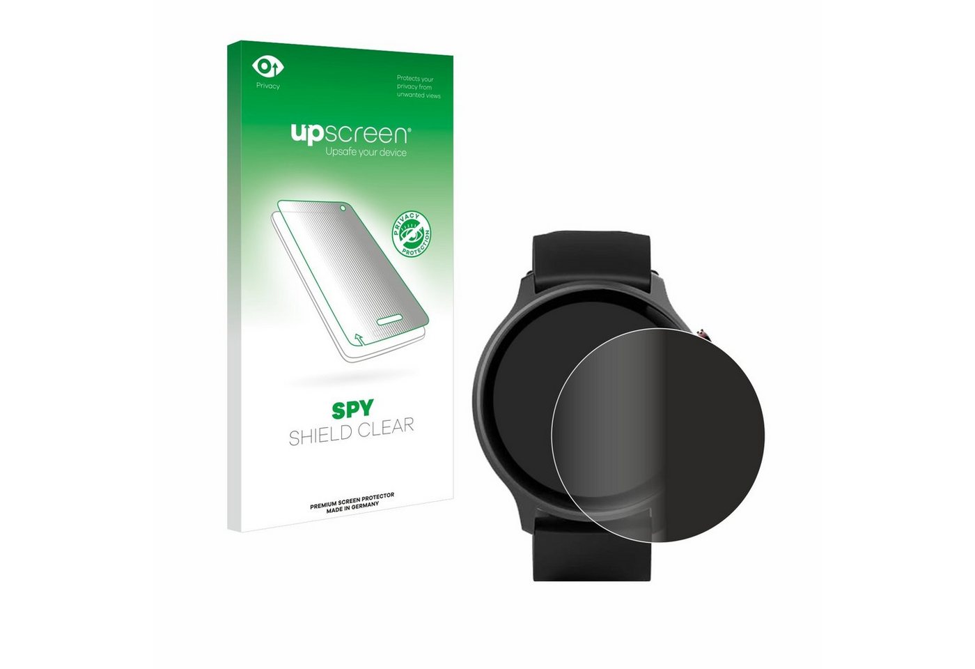 upscreen Blickschutzfolie für Hama Fit Watch 6910, Displayschutzfolie, Blaulichtfilter Privacy Folie Schutzfolie Sichtschutz klar Anti-Spy von upscreen