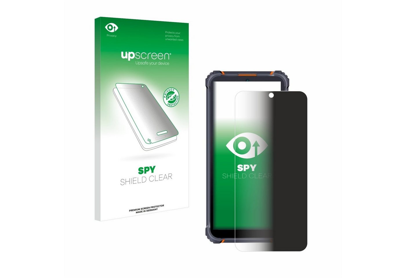 upscreen Blickschutzfolie für Hotwav W10, Displayschutzfolie, Blaulichtfilter Privacy Folie Schutzfolie Sichtschutz klar Anti-Spy von upscreen