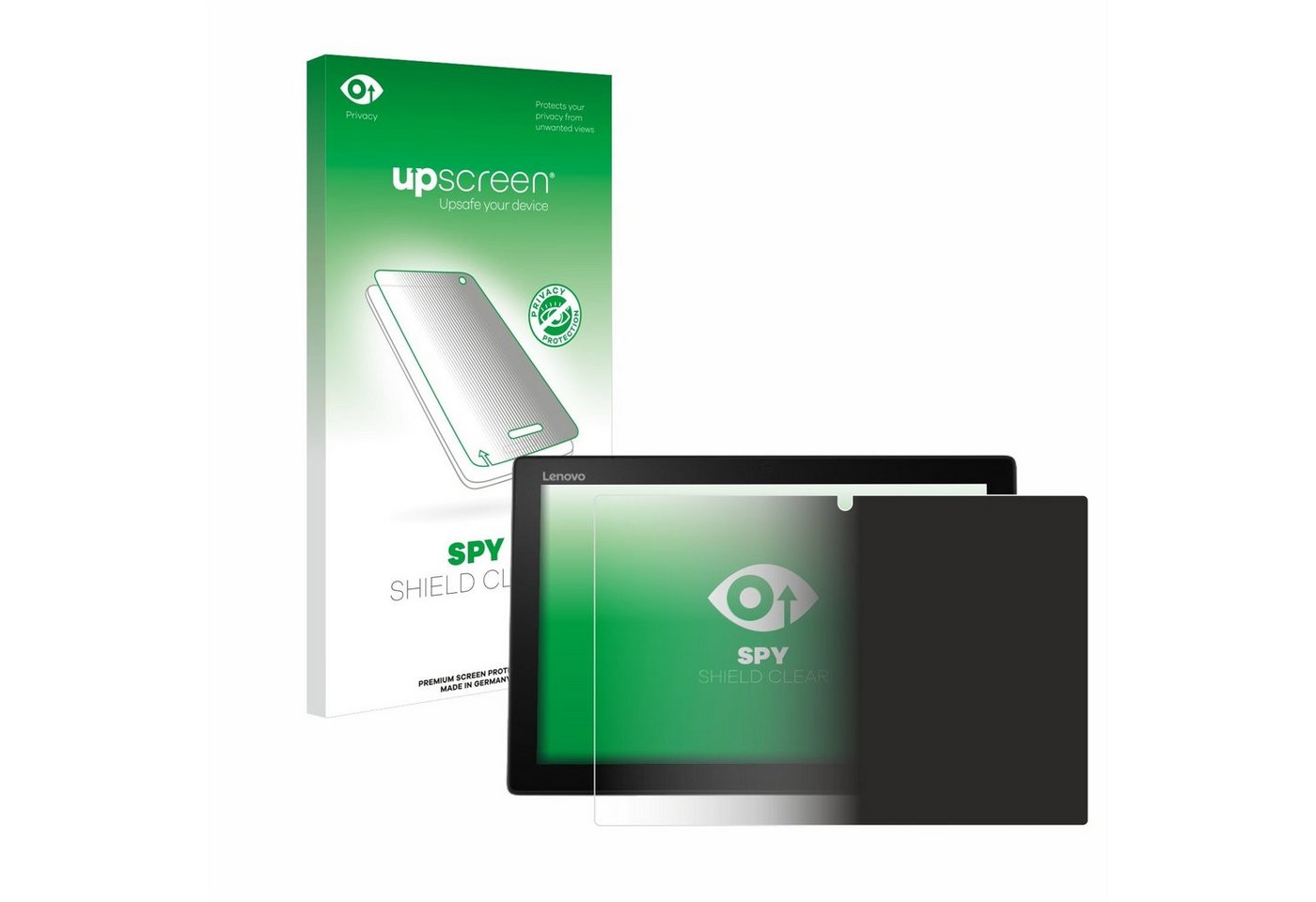 upscreen Blickschutzfolie für Lenovo Ideapad Miix 520 2-in-1, Displayschutzfolie, Blaulichtfilter Privacy Folie Schutzfolie Sichtschutz klar Anti-Spy von upscreen