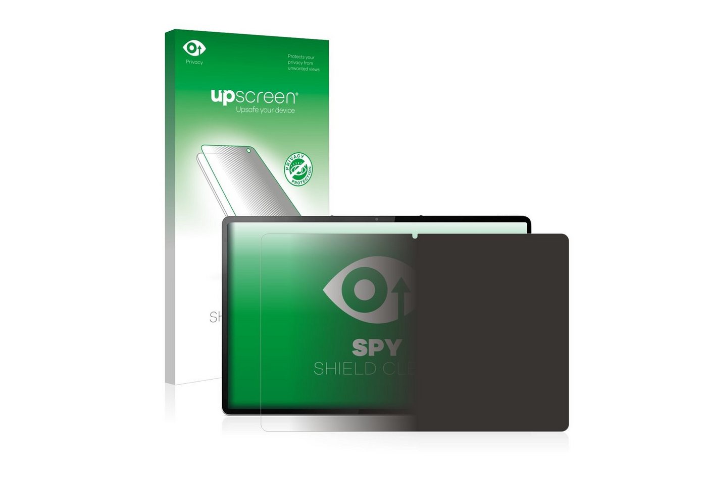 upscreen Blickschutzfolie für Lenovo Tab P12 Pro, Displayschutzfolie, Blaulichtfilter Privacy Folie Schutzfolie Sichtschutz klar Anti-Spy von upscreen