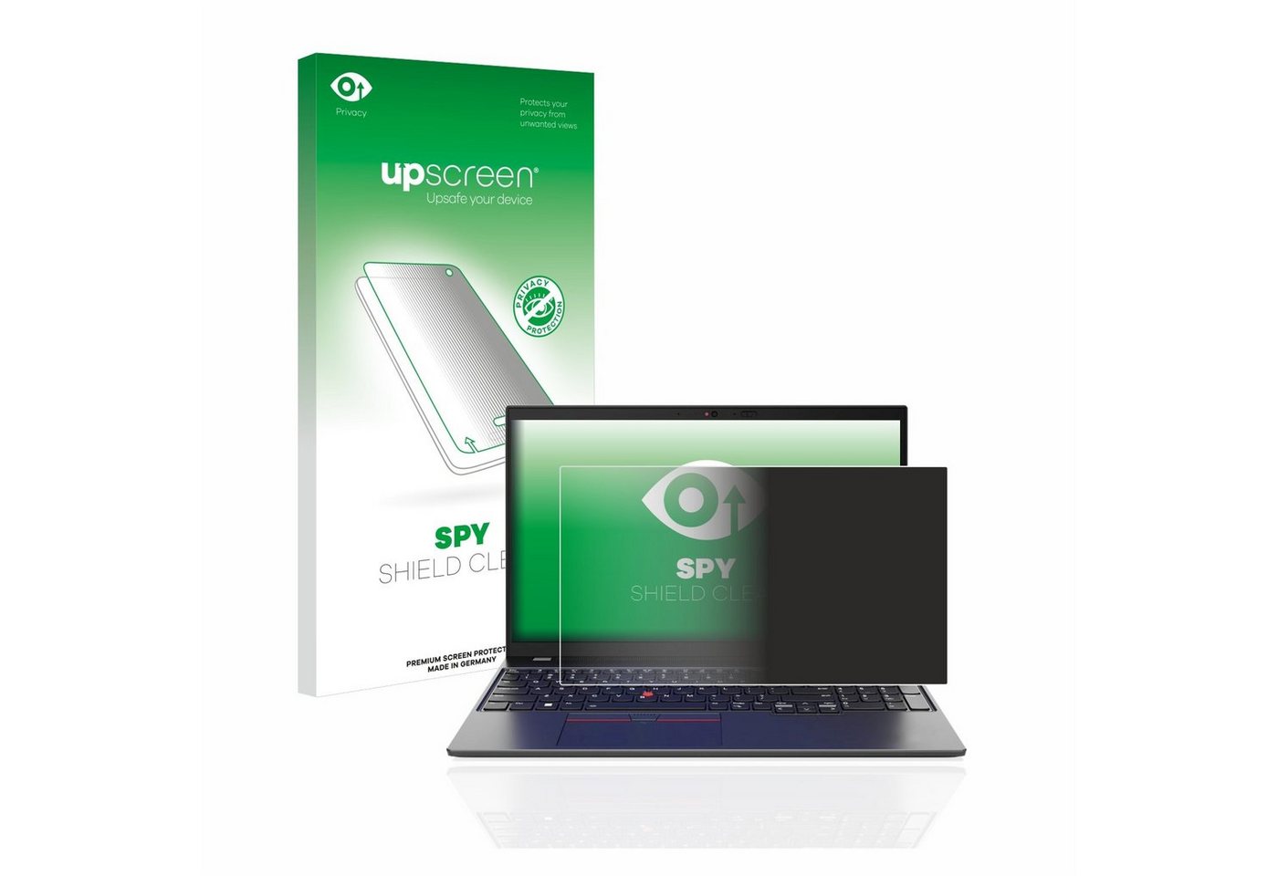 upscreen Blickschutzfolie für Lenovo ThinkPad L15 Gen 4, Displayschutzfolie, Blaulichtfilter Privacy Folie Schutzfolie Sichtschutz klar Anti-Spy von upscreen
