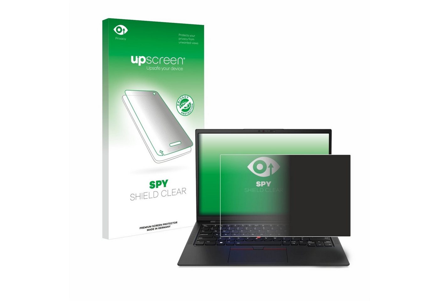 upscreen Displayschutzfolie Sichtschutzfolie für Lenovo ThinkPad X1 Carbon 14" Gen 11, Anti-Spy Privacy Sichtschutz Blickschutzfolie Blaulicht-Schutz von upscreen
