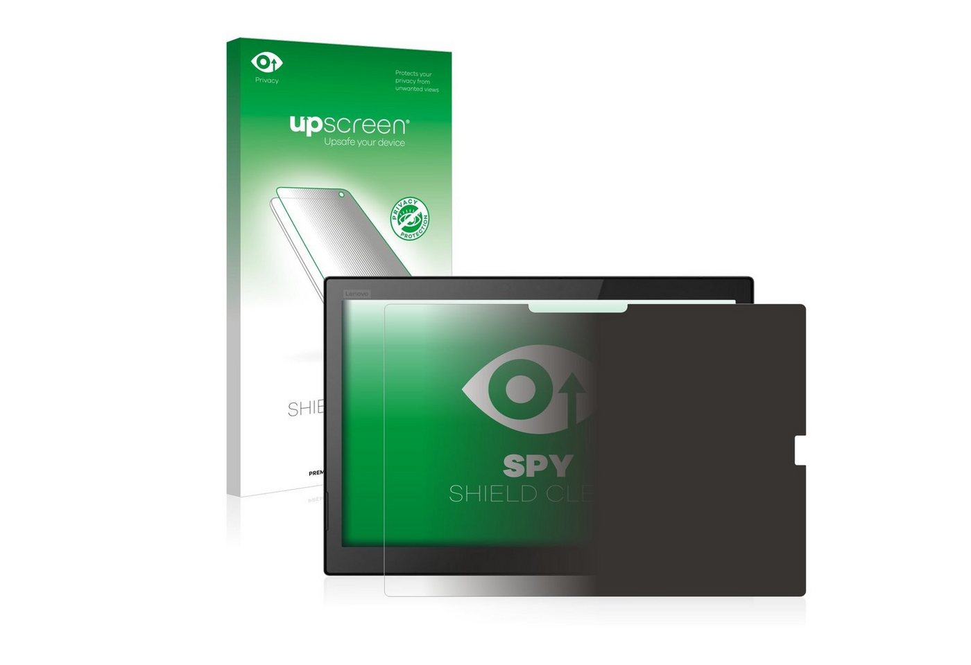 upscreen Blickschutzfolie für Lenovo ThinkPad X1 Tablet (3.Gen), Displayschutzfolie, Blaulichtfilter Privacy Folie Schutzfolie Sichtschutz klar Anti-Spy von upscreen