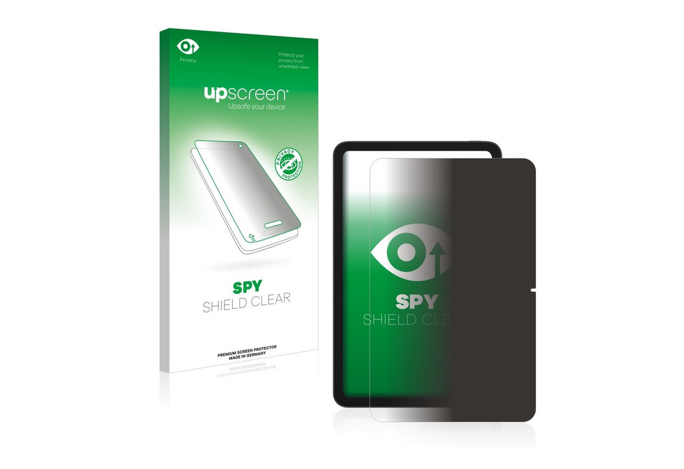 upscreen Blickschutzfolie für Nokia T20, Displayschutzfolie, Blaulichtfilter Privacy Folie Schutzfolie Sichtschutz klar Anti-Spy von upscreen