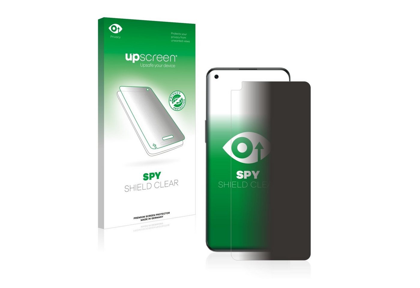 upscreen Blickschutzfolie für OnePlus Nord 2T 5G, Displayschutzfolie, Blaulichtfilter Privacy Folie Schutzfolie Sichtschutz klar Anti-Spy von upscreen