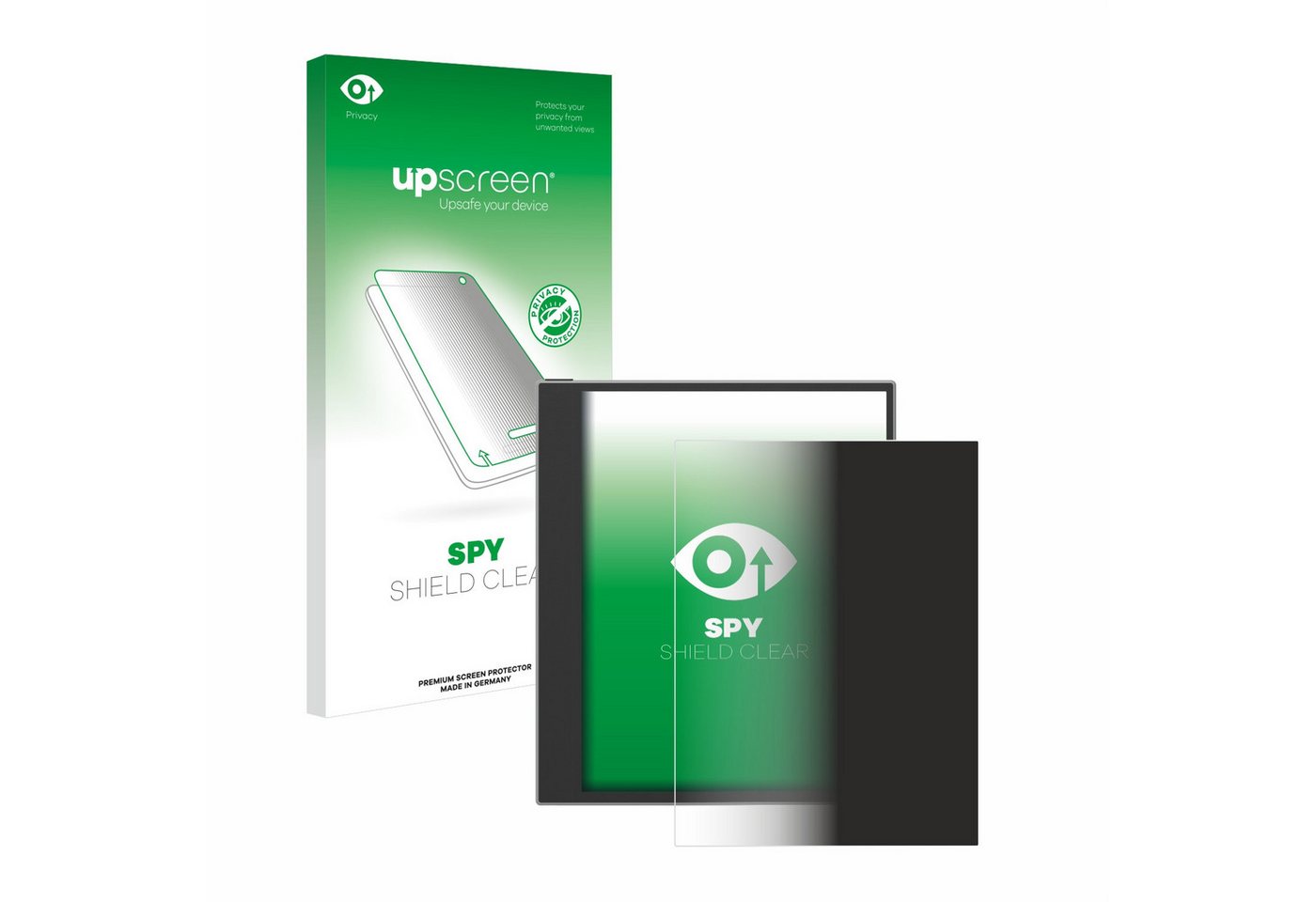 upscreen Blickschutzfolie für PocketBook InkPad Eo (2024), Displayschutzfolie, Blaulichtfilter Privacy Folie Schutzfolie Sichtschutz klar Anti-Spy von upscreen