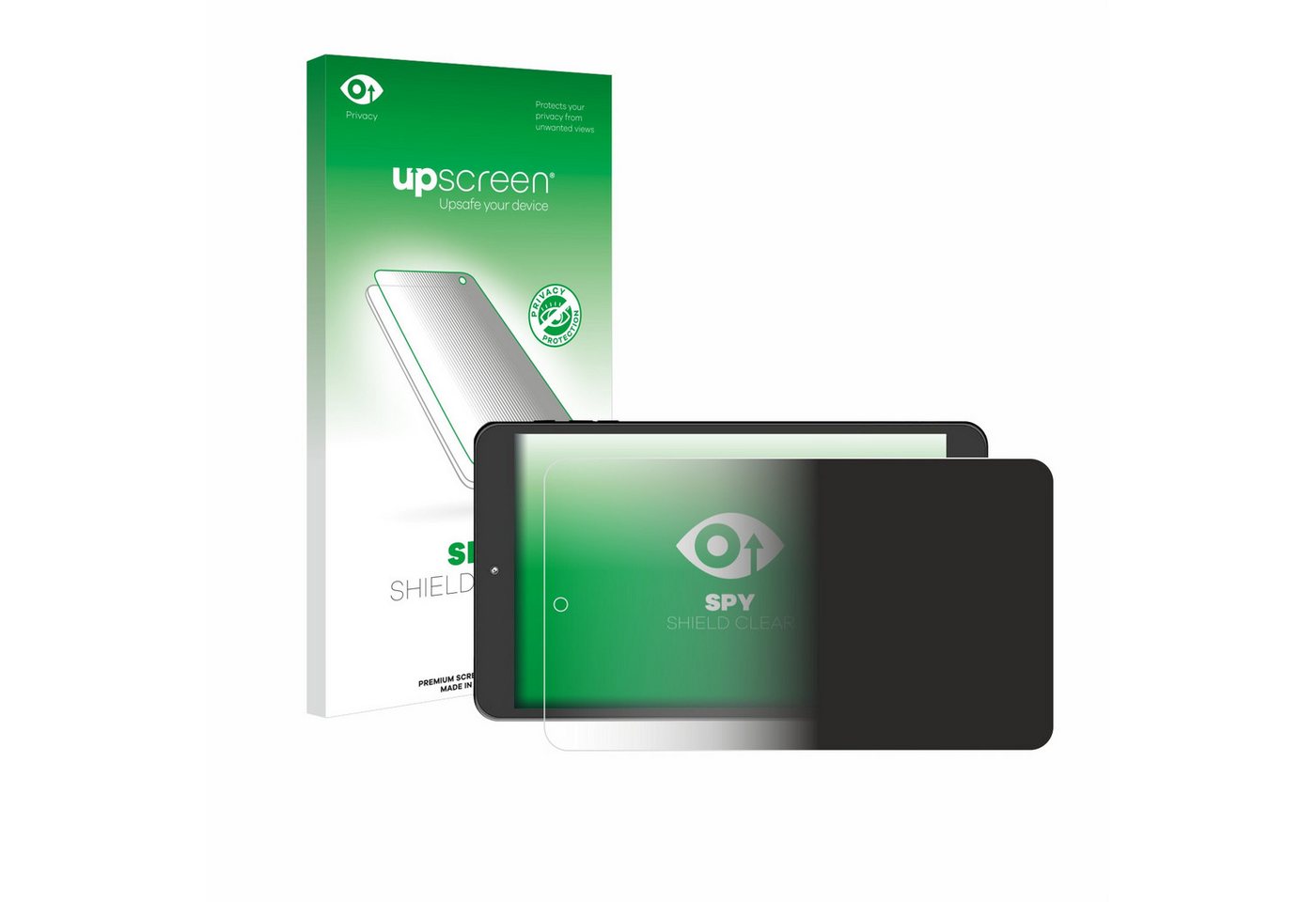 upscreen Blickschutzfolie für SZTPS Tablet 8, Displayschutzfolie, Blaulichtfilter Privacy Folie Schutzfolie Sichtschutz klar Anti-Spy" von upscreen