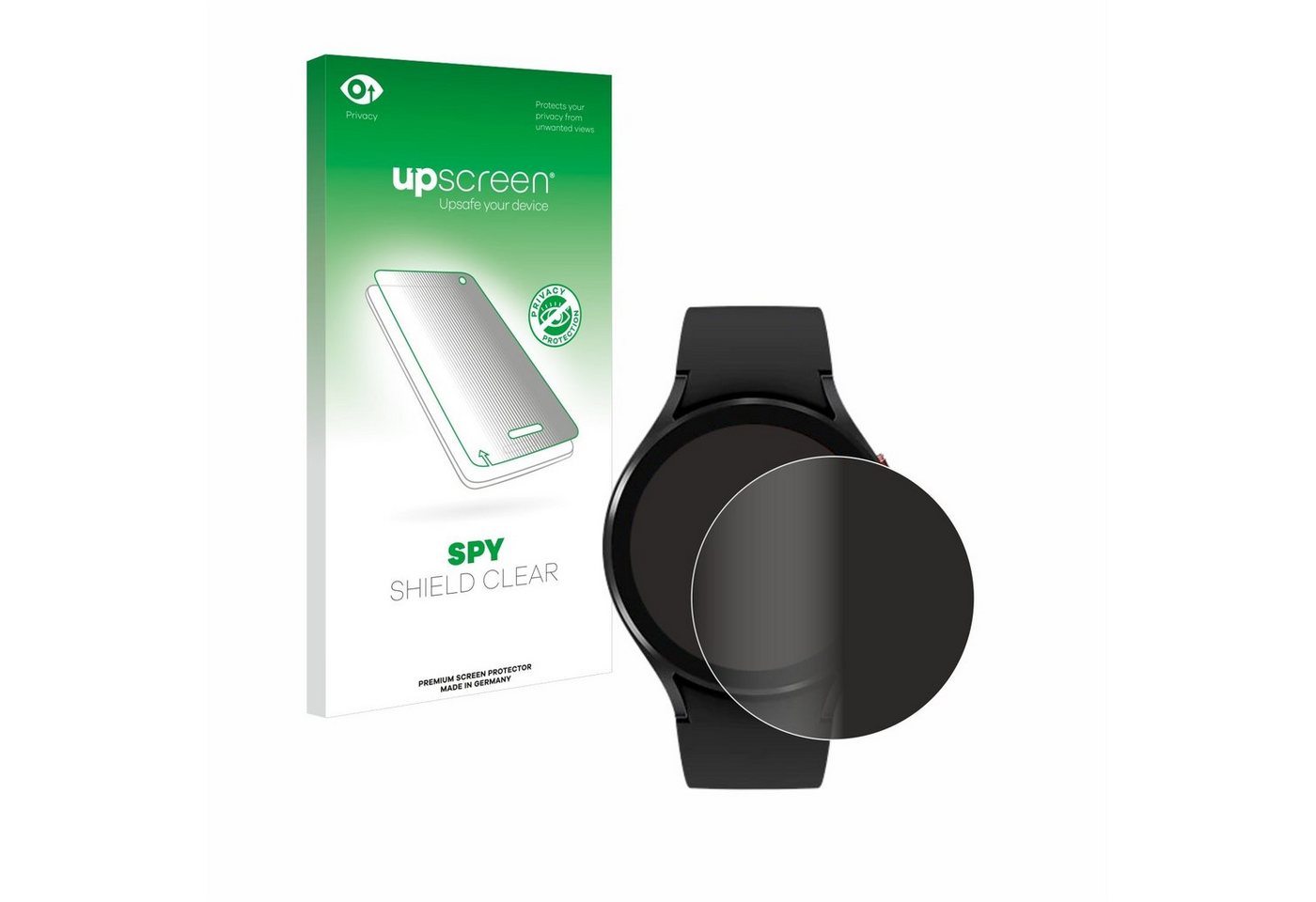 upscreen Blickschutzfolie für Samsung Galaxy Watch 4 (44mm), Displayschutzfolie, Blaulichtfilter Privacy Folie Schutzfolie Sichtschutz klar Anti-Spy von upscreen
