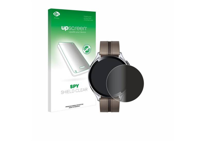 upscreen Displayschutzfolie Sichtschutzfolie für Xiaomi Watch 2 Pro, Anti-Spy Privacy Sichtschutz Blickschutzfolie Blaulicht-Schutz von upscreen