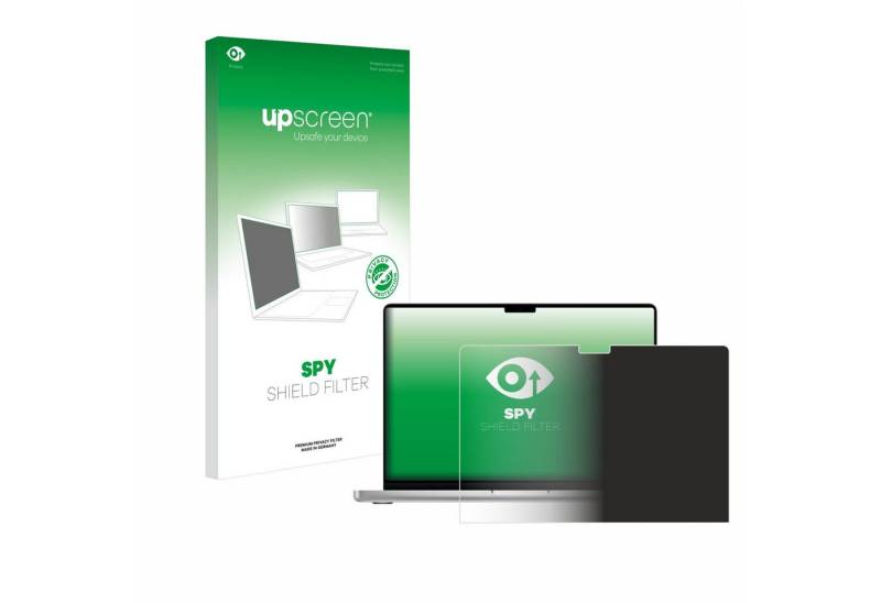 upscreen Displayschutzfolie Blickschutzfilter für Apple MacBook Pro 14" 2024 M4, Anti-Spy Privacy Filter Sichtschutz Blickschutzfilter Blaulicht-Schutz von upscreen
