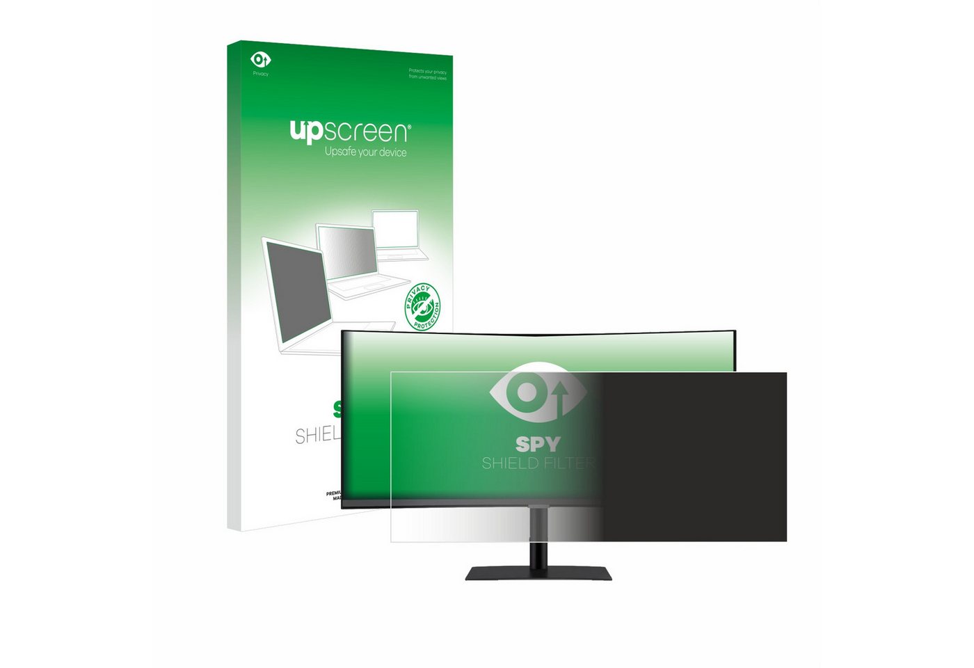 upscreen Displayschutzfolie Blickschutzfilter für Samsung ViewFinity S65UC (34), Anti-Spy Privacy Filter Sichtschutz Blickschutzfilter Blaulicht-Schutz von upscreen