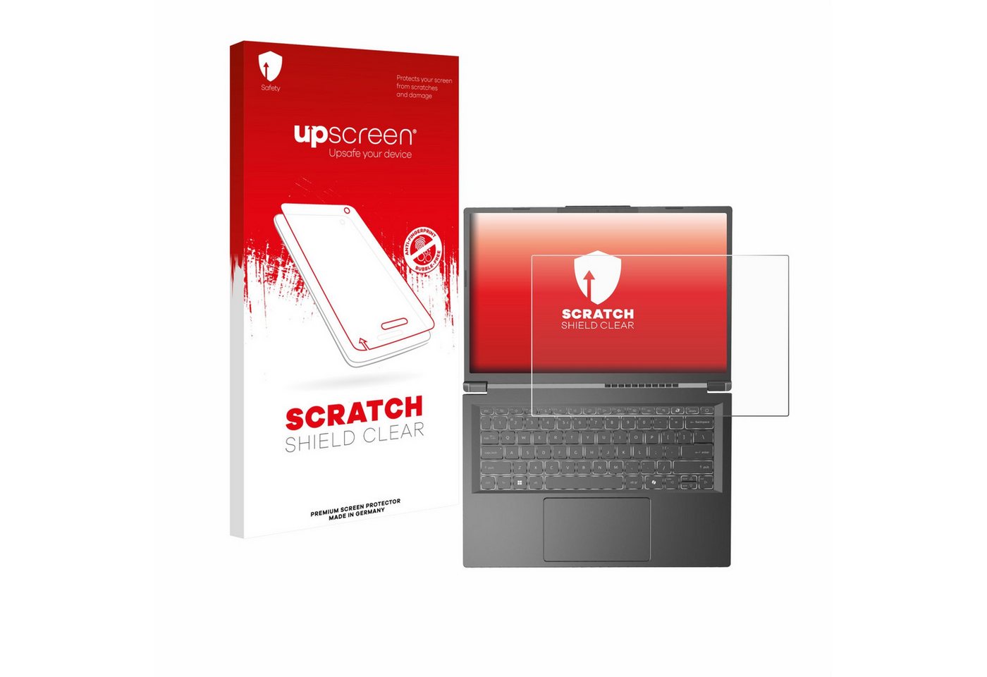 upscreen Displayschutzfolie Schutzfolie für Acer Aspire 14 AI, Displayschutz Schutz Folie Klar Transparent von upscreen