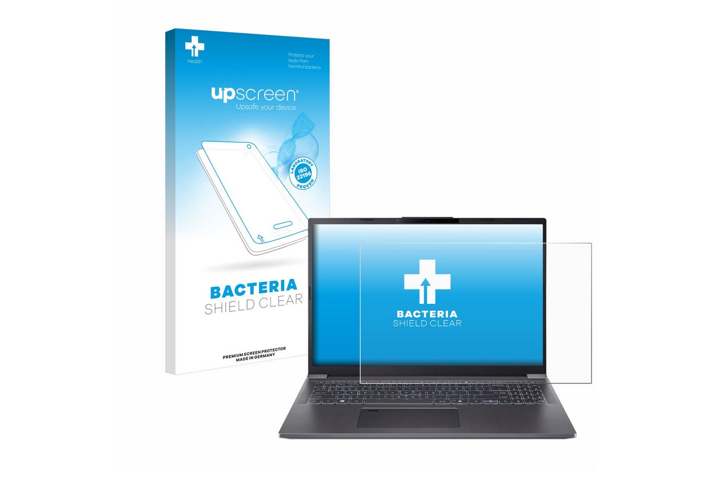 upscreen Displayschutzfolie Schutzfolie für Acer Aspire 16 A16-51, Displayschutz Schutz Folie Klar antibakteriell von upscreen
