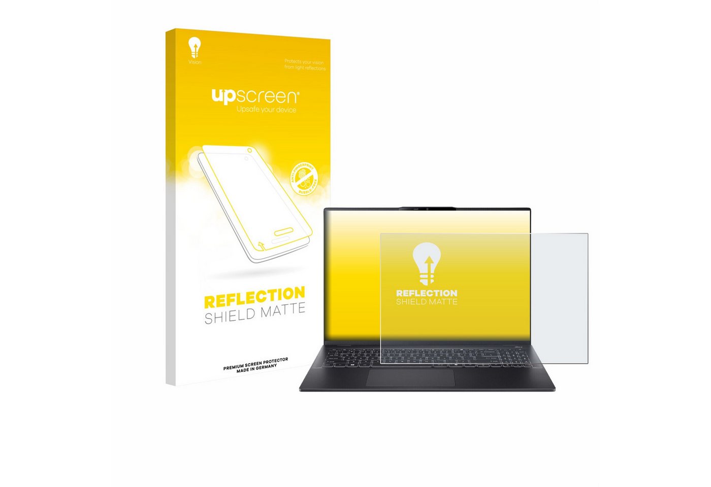 upscreen Displayschutzfolie Schutzfolie für Acer Swift 16 AI, Displayschutz Schutz Folie Matt Entspiegelungsfolie von upscreen
