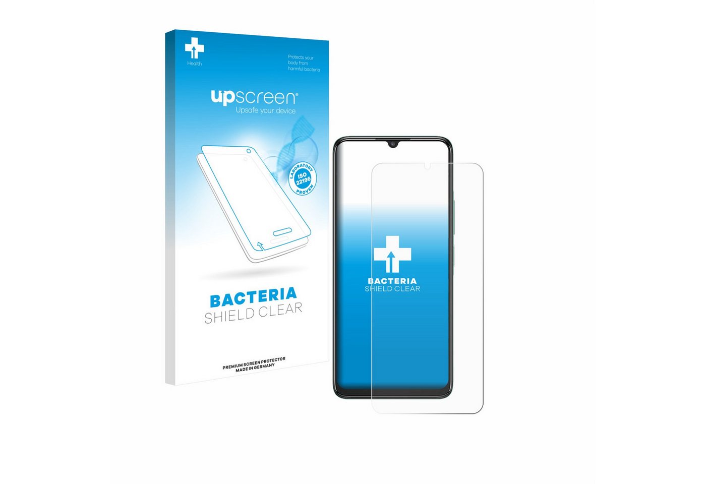 upscreen Displayschutzfolie Schutzfolie für Alcatel 3 (2025), Displayschutz Schutz Folie Klar antibakteriell von upscreen