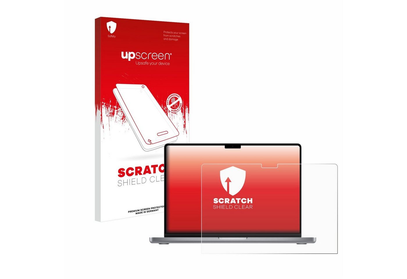 upscreen Displayschutzfolie Schutzfolie für Apple MacBook Pro 14" 2021, Displayschutz Schutz Folie Klar Transparent upscreen Displayschutzfolie Schutzfolie für Apple MacBook Pro 14" 2021, Displayschutz Schutz Folie Klar Transparent von upscreen