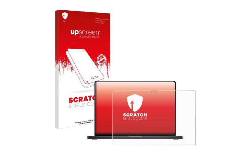 upscreen Displayschutzfolie Schutzfolie für Apple MacBook Pro 16" 2024 M4, Displayschutz Schutz Folie Klar Transparent von upscreen