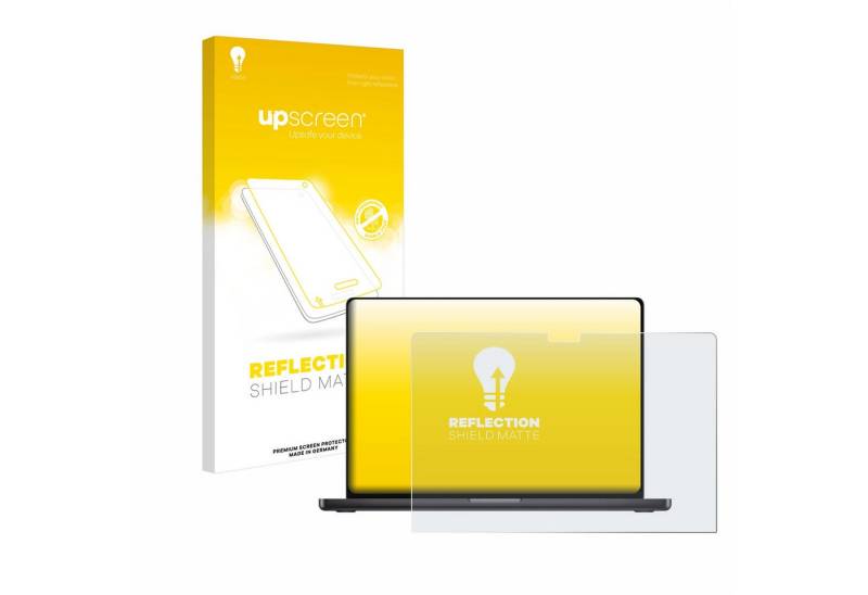 upscreen Displayschutzfolie Schutzfolie für Apple MacBook Pro 16" 2024 M4, Displayschutz Schutz Folie Matt Entspiegelungsfolie von upscreen