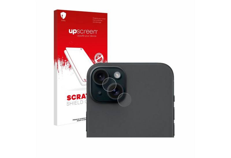 upscreen Displayschutzfolie Schutzfolie für Apple iPhone 15 Plus (NUR Kameraschutz), Displayschutz Schutz Folie Klar Transparent von upscreen