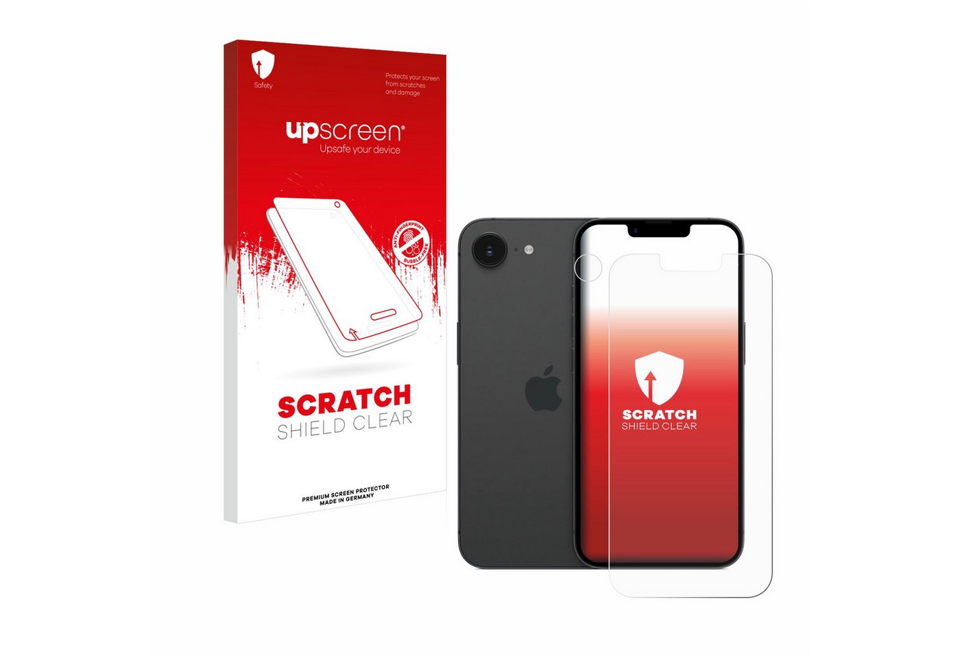 upscreen Displayschutzfolie Schutzfolie für Apple iPhone 16e (Display+Kamera), Displayschutz Schutz Folie Klar Transparent von upscreen