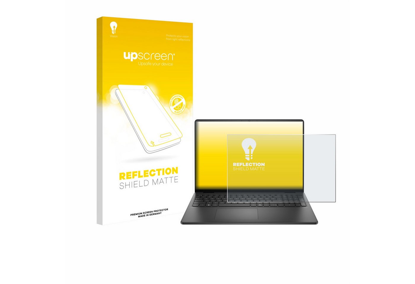 upscreen Displayschutzfolie Schutzfolie für Dell 16 Laptop, Displayschutz Schutz Folie Matt Entspiegelungsfolie von upscreen