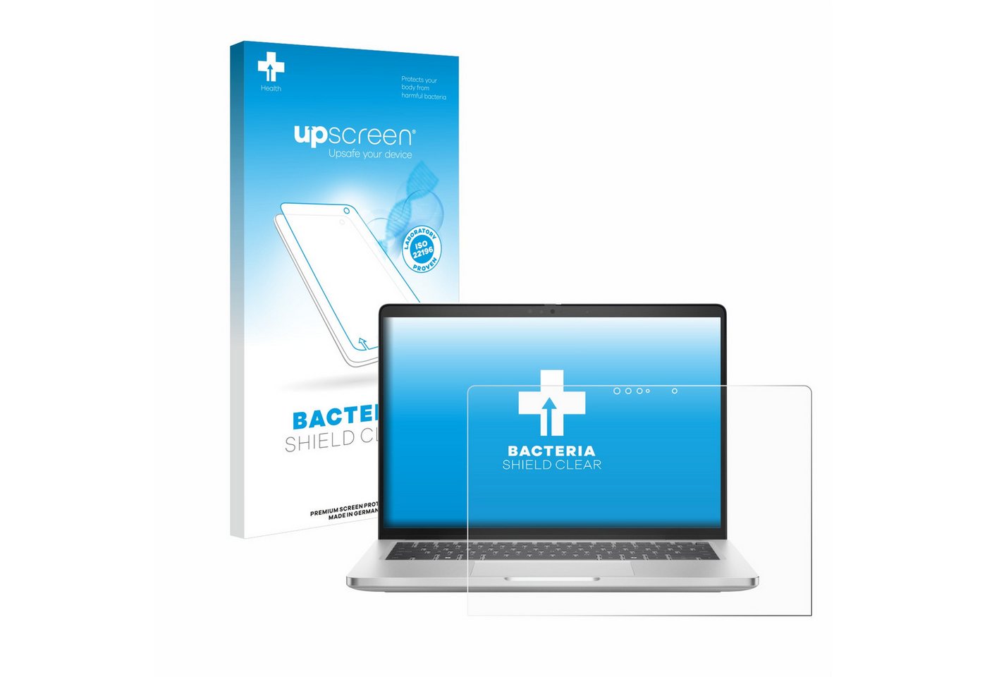 upscreen Displayschutzfolie Schutzfolie für Dell Pro 14 Plus 2-in-1 Touch, Displayschutz Schutz Folie Klar antibakteriell von upscreen