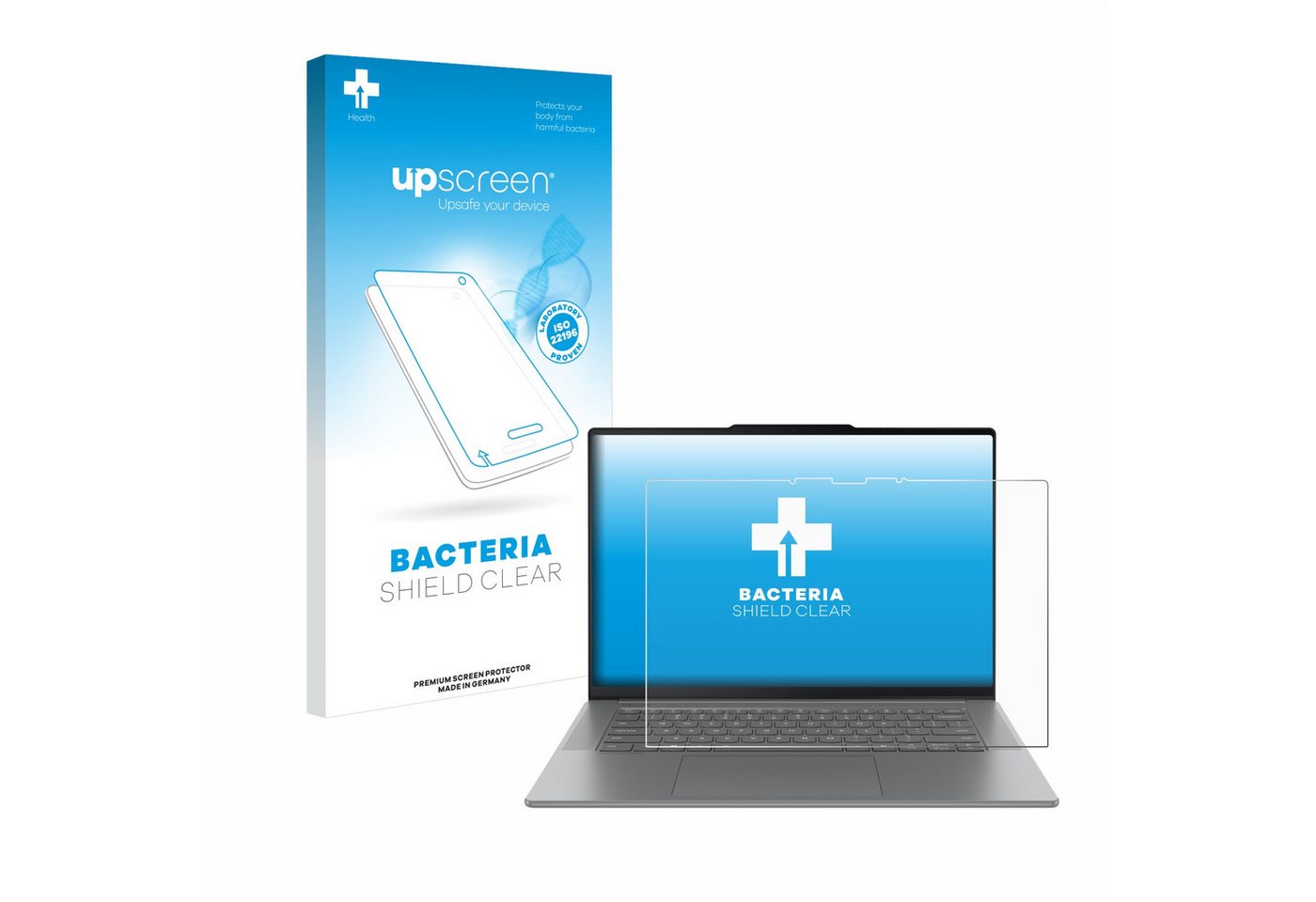upscreen Displayschutzfolie Schutzfolie für Lenovo Yoga Slim 7i Gen 9 15" Aura Edition, Displayschutz Schutz Folie Klar antibakteriell von upscreen