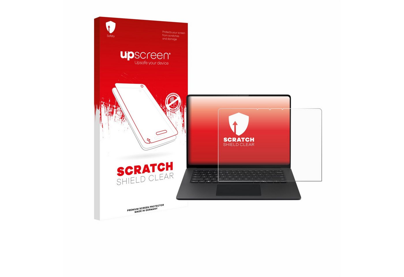 upscreen Displayschutzfolie Schutzfolie für Microsoft Surface Laptop 15", Displayschutz Schutz Folie Klar Transparent von upscreen