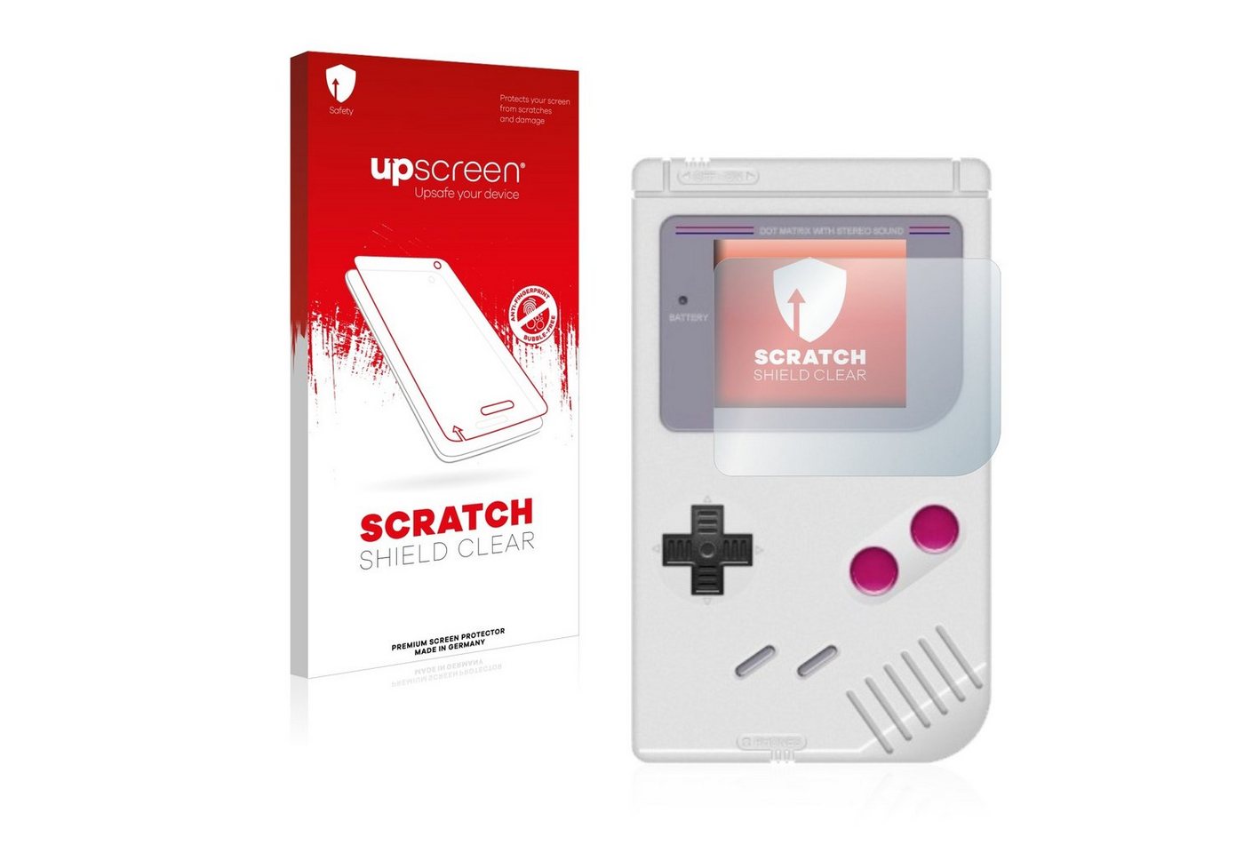 upscreen Displayschutzfolie Schutzfolie für Nintendo Gameboy (1989), Displayschutz Schutz Folie Klar Transparent von upscreen