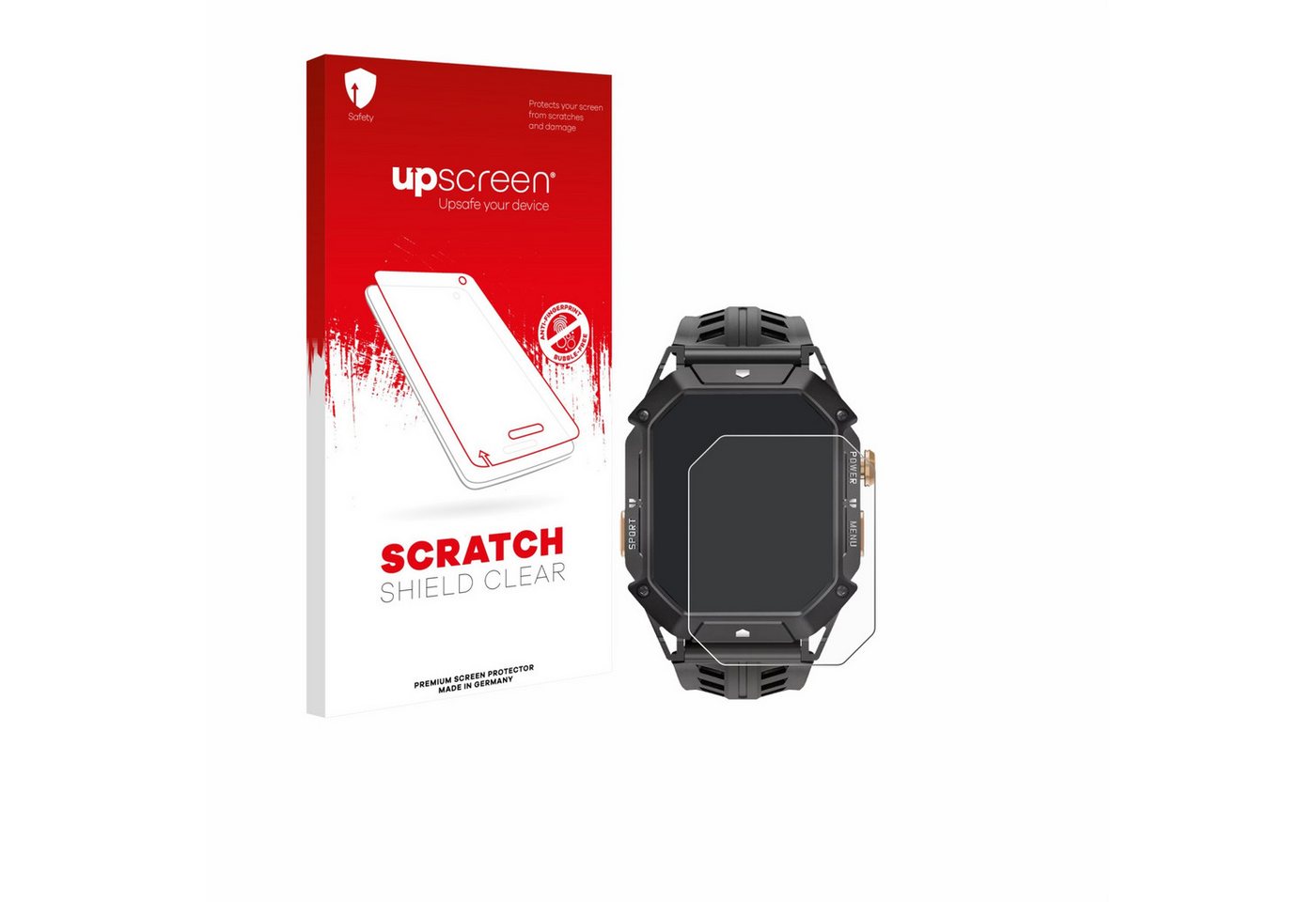 upscreen Displayschutzfolie Schutzfolie für Oukitel BT80, Displayschutz Schutz Folie Klar Transparent von upscreen