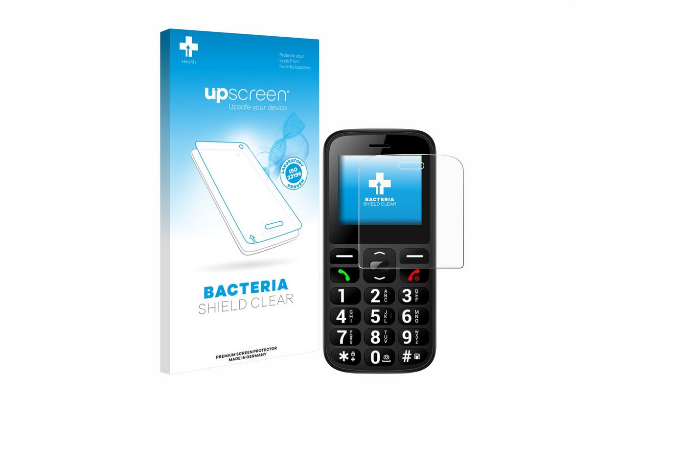 upscreen Displayschutzfolie Schutzfolie für SPC Fortune 2, Displayschutz Schutz Folie Klar antibakteriell von upscreen
