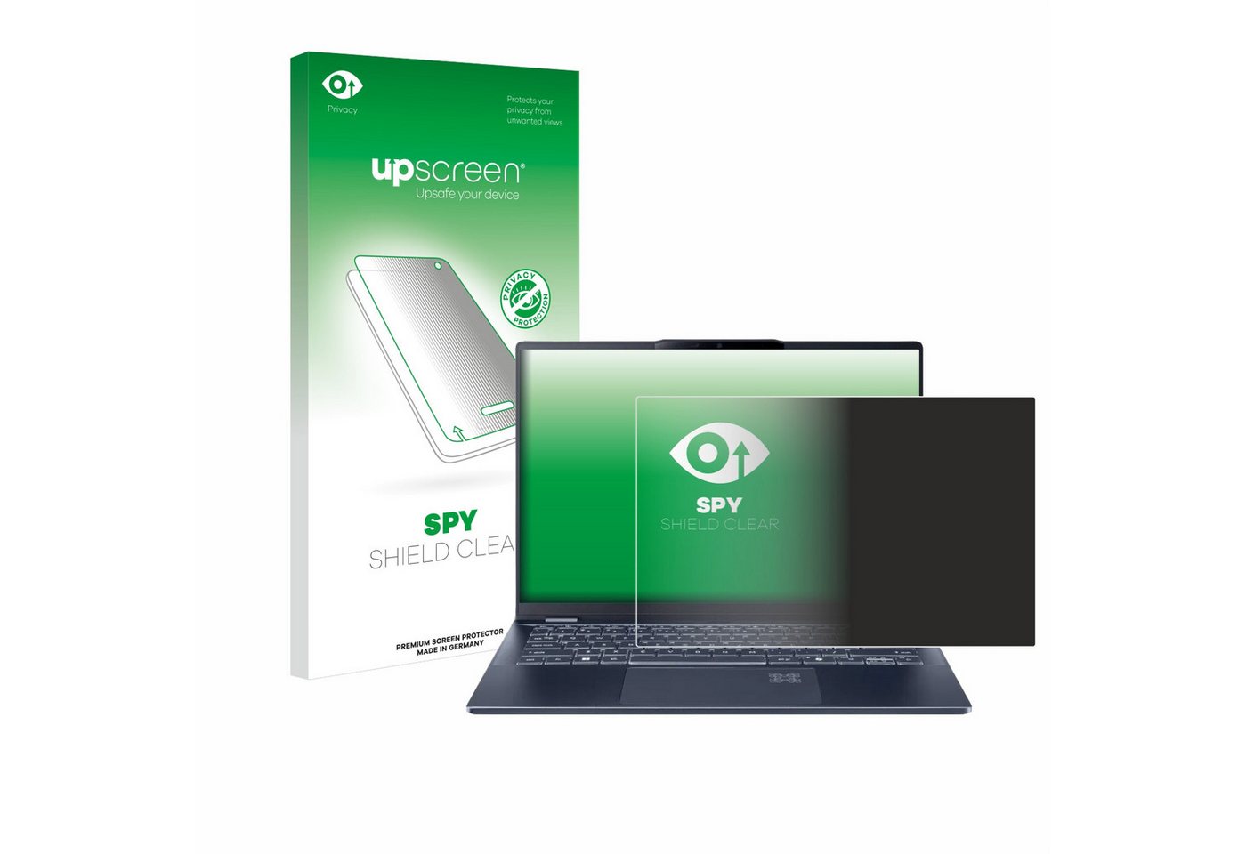 upscreen Displayschutzfolie Sichtschutzfolie für Acer Swift 14 AI OLED SF14-51, Anti-Spy Privacy Sichtschutz Blickschutzfolie Blaulicht-Schutz von upscreen