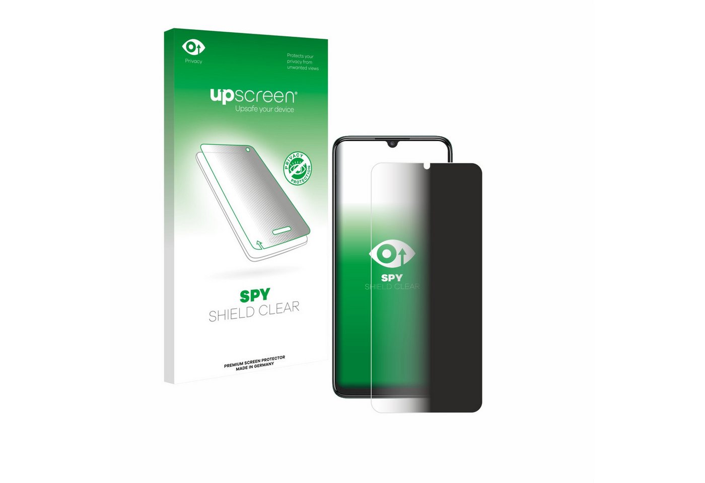 upscreen Displayschutzfolie Sichtschutzfolie für Alcatel 3 (2025), Anti-Spy Privacy Sichtschutz Blickschutzfolie Blaulicht-Schutz von upscreen