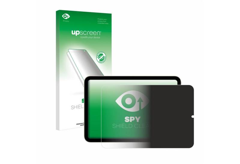 upscreen Displayschutzfolie Sichtschutzfolie für Apple iPad Mini 7 WiFi 2024 (im Querformat), Anti-Spy Privacy Sichtschutz Blickschutzfolie Blaulicht-Schutz von upscreen