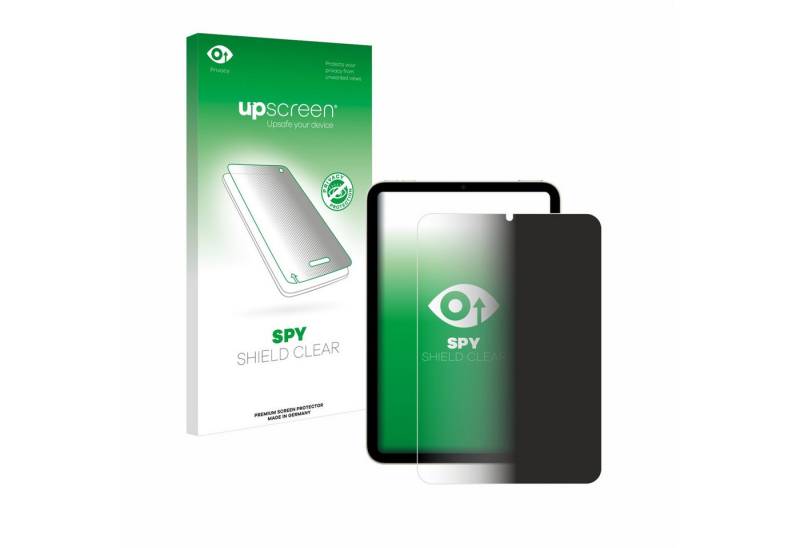upscreen Displayschutzfolie Sichtschutzfolie für Apple iPad Mini 7 2024, Anti-Spy Privacy Sichtschutz Blickschutzfolie Blaulicht-Schutz von upscreen