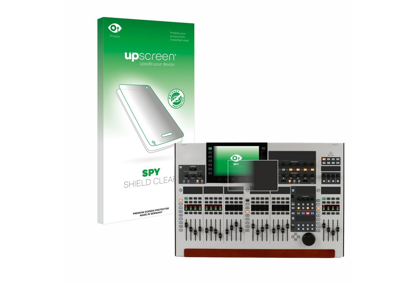 upscreen Displayschutzfolie Sichtschutzfolie für Behringer Wing, Anti-Spy Privacy Sichtschutz Blickschutzfolie Blaulicht-Schutz von upscreen