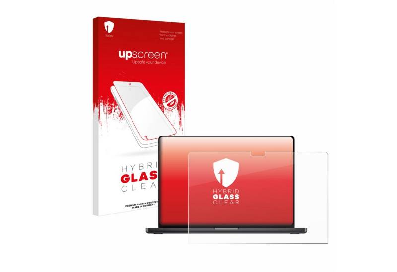 upscreen Displayschutzglas Schutzglas für Apple MacBook Pro 16" 2024 M4, Schutzfolie Display Schutz Glas Folie klar von upscreen