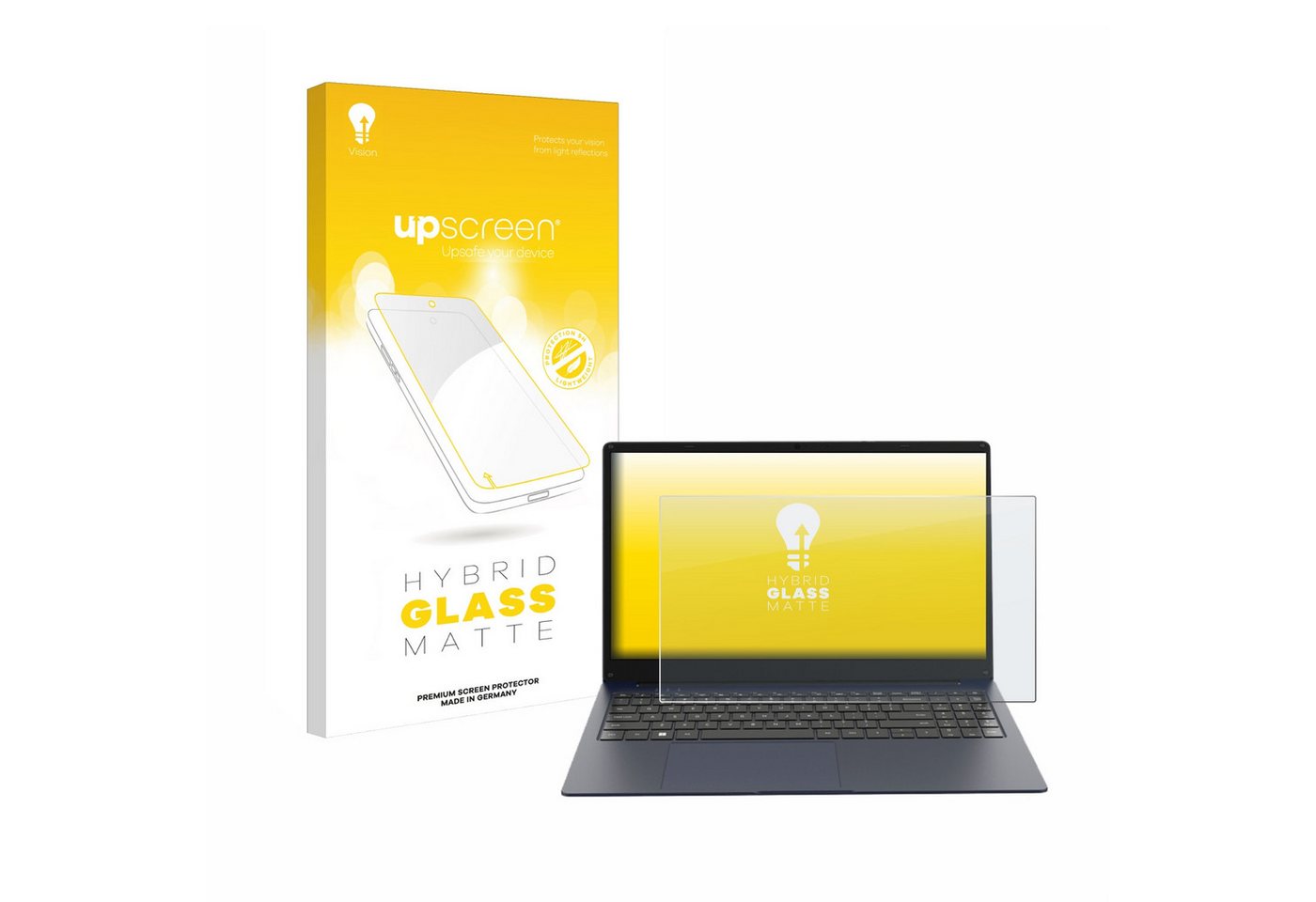 upscreen Displayschutzglas Schutzglas für VALE R15E 15.6", Schutzfolie Display Schutz Glas Folie matt von upscreen