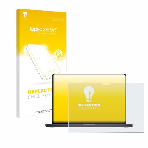 upscreen Entspiegelungs-Schutzfolie für Apple MacBook Pro 16" 2024 M4 Displayschutz-Folie Matt [Anti-Reflex, Anti-Fingerprint] von upscreen