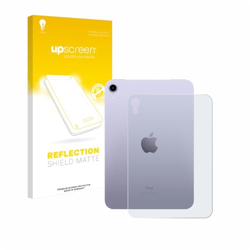 upscreen Entspiegelungs-Schutzfolie für Apple iPad Mini 7 WiFi 2024 (Rückseite) Displayschutz-Folie Matt [Anti-Reflex, Anti-Fingerprint] von upscreen