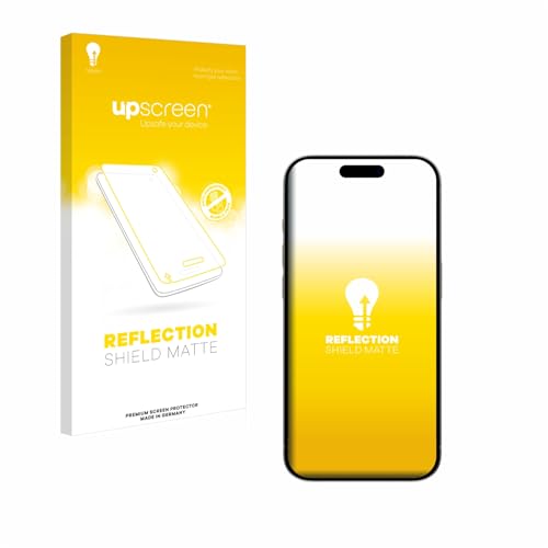 upscreen Entspiegelungs-Schutzfolie für Apple iPhone 15/15 Pro Displayschutz-Folie Matt [Anti-Reflex, Anti-Fingerprint] von upscreen