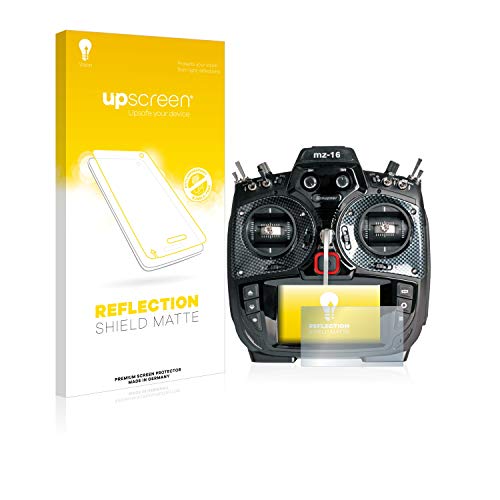 upscreen Entspiegelungs-Schutzfolie für Graupner mz-16 HoTT (3. Gen.) Displayschutz-Folie Matt [Anti-Reflex, Anti-Fingerprint] von upscreen