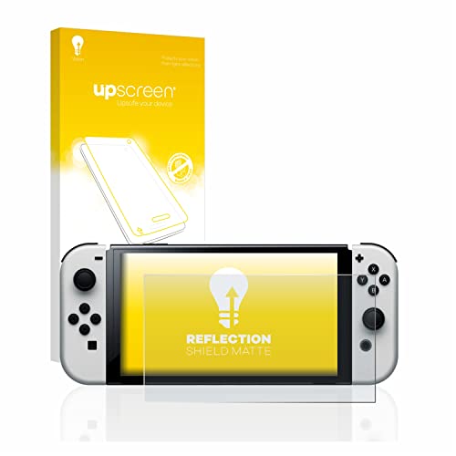 upscreen Entspiegelungs-Schutzfolie für Nintendo Switch OLED-Modell Displayschutz-Folie Matt [Anti-Reflex, Anti-Fingerprint] von upscreen