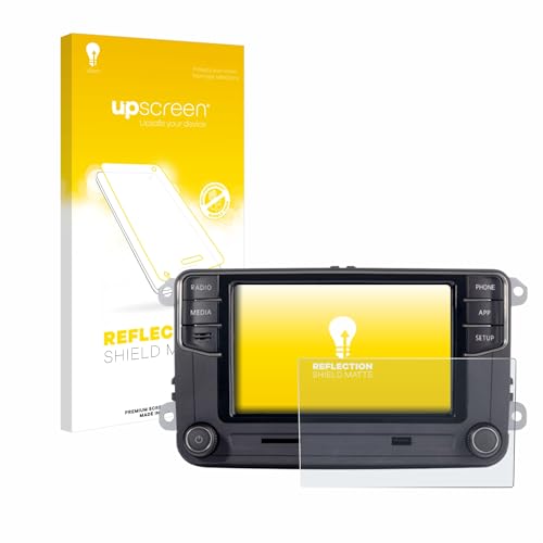 upscreen Entspiegelungs-Schutzfolie für Volkswagen Autoradio Composition Touch RCD330+ 6.5" Displayschutz-Folie Matt [Anti-Reflex, von upscreen