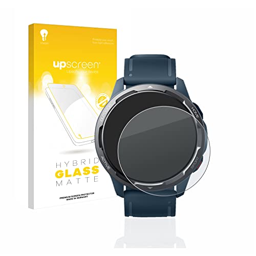 upscreen Entspiegelungs-Schutzglas für Xiaomi Watch S1 Active Schutzfolie Matt, Glas-Folie [mattierend, 9H Panzerschutz, Anti-Fingerprint] von upscreen