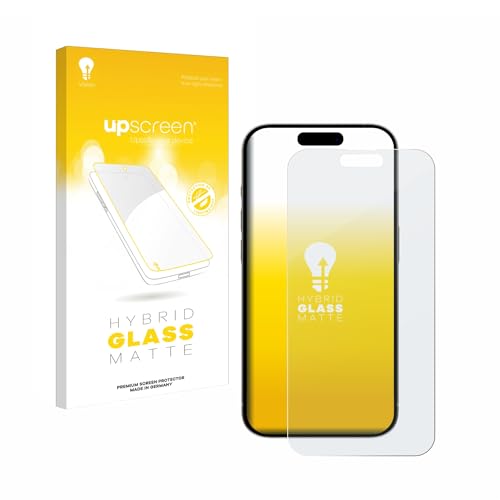 upscreen Entspiegelungs-Schutzglas für Apple iPhone 15 Plus Schutzfolie Matt, Glas-Folie [mattierend, 9H Panzerschutz, Anti-Fingerprint] von upscreen