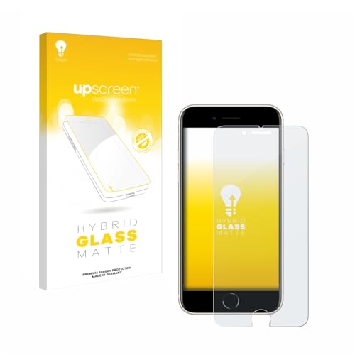 upscreen Entspiegelungs-Schutzglas für Apple iPhone SE 3 2022 Schutzfolie Matt, Glas-Folie [mattierend, 9H Panzerschutz, Anti-Fingerprint] von upscreen