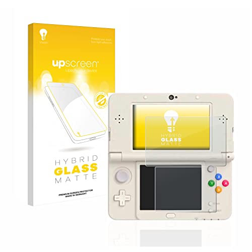 upscreen Panzerfolie Matt Entspiegelungs-Schutzfolie für Nintendo New 3DS - Glasfolie, Blendschutz, 9H Kratzschutz von upscreen