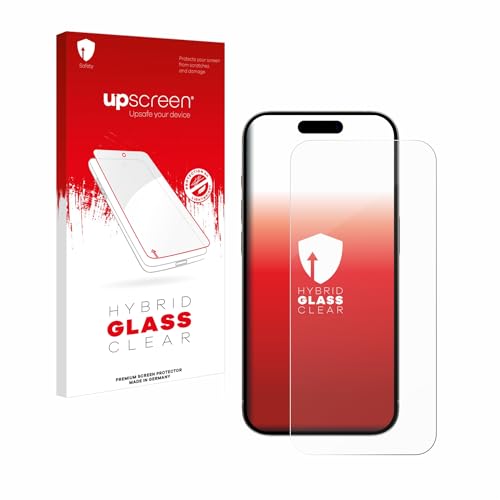 upscreen Schutzglas für Apple iPhone 15/15 Pro Schutzfolie, Glas-Folie [Klar, 9H Panzerschutz, Anti-Fingerprint] von upscreen