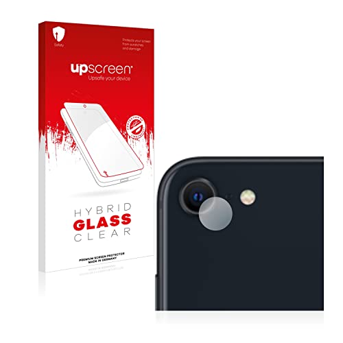 upscreen Schutzglas für Apple iPhone SE 3 2022 (NUR Kameraschutz) Schutzfolie, Glas-Folie [Klar, 9H Panzerschutz, Anti-Fingerprint] von upscreen